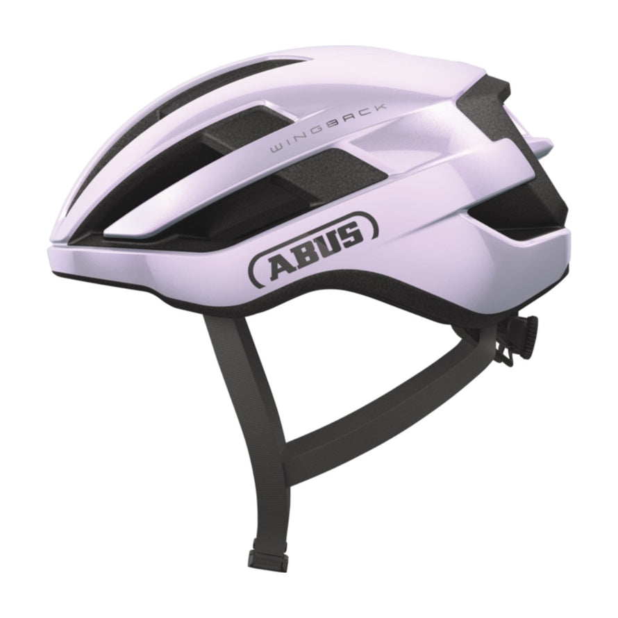 Casque velo route et gravel Abus WingBack blanc mat compact leger et securisant avec bonne aeration
