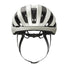 Casque Abus WingBack blanc pour velo route et gravel, ergonomique et bien ventile pour confort et securite