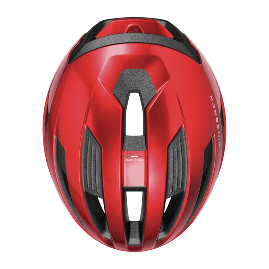 Casque velo route et gravel Abus WingBack rouge aerodynamique et ventilé pour cyclistes exigeants