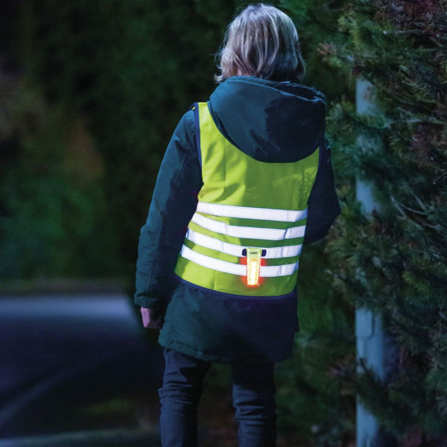 Accessoire de visibilité pour cyclistes avec LED rouges velcro Abus Lumino