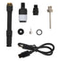 Accessoires complets pour mini pompe electrique Schwalbe E-Micro Pump avec ecran digital pour velo