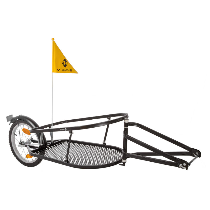 Illustration remorque mono-roue avec adaptateurs pour axe transversal