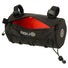 Sacoche de guidon Agu Roll Bag II Venture 1.5L noire avec intérieur orange et fixation velcro solide