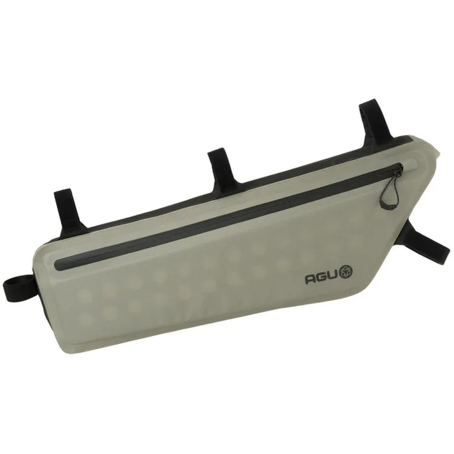 Sacoche de cadre AGU Venture Lightweight 3 à 5,5 L beige avec fermeture zip étanche pour vélo