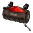 Sacoche de guidon Agu Roll Bag II Venture 1.5L marron avec intérieur orange et fixation velcro ajustable