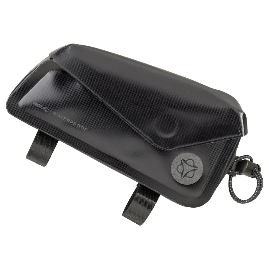 Sacoche top tube AGU Venture Extreme 0,7L noire, imperméable et compacte pour cyclisme urbain