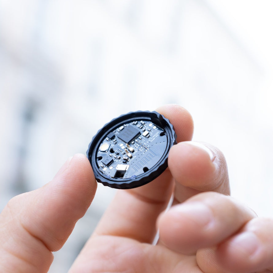 Circuit interne de la sonnette AirBell Pro 22 mm, technologie avancée pour vélo urbain sécurisé