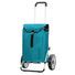 Caddie Andersen Royal Shopper avec sac étanche Ortlieb turquoise, idéal pour courses à vélo et protection contre la pluie