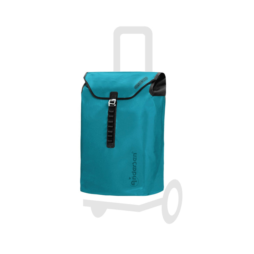 Sac imperméable Andersen Ortlieb 49L bleu pour chariot à roulettes, parfait pour vos trajets vélo en toute sécurité