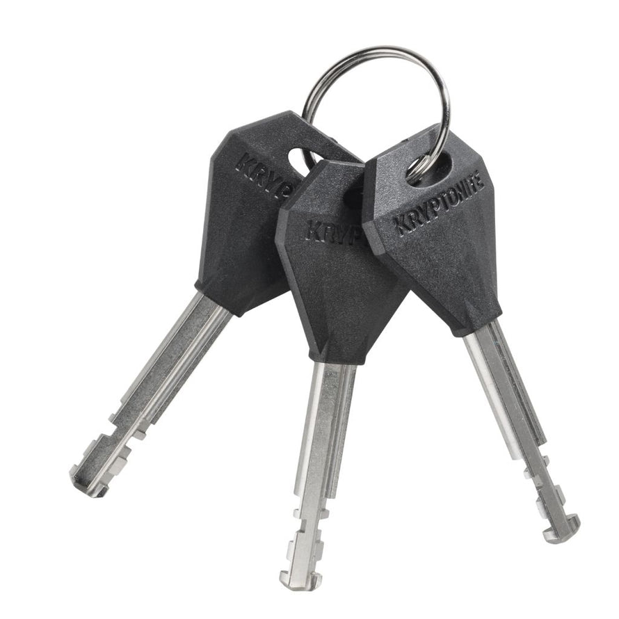 Les 3 clés de l'antivol U vélo haute sécurité New York Diamond Kryptonite