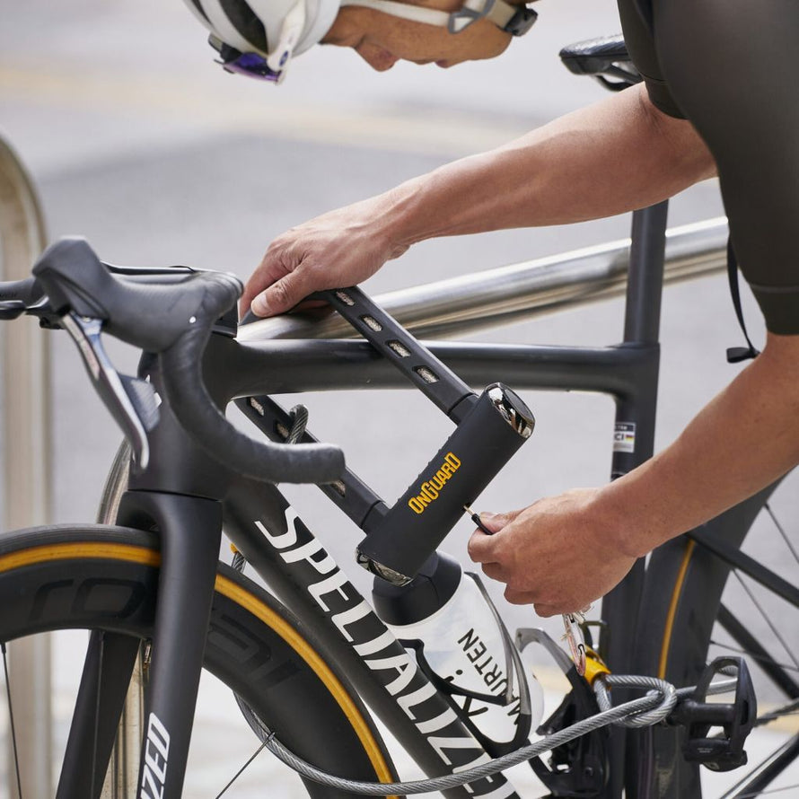 fahrradschloss winkelschleifer OnGuard RockSolid 8590 Ultra-robustes und leichtes U-Fahrradschloss