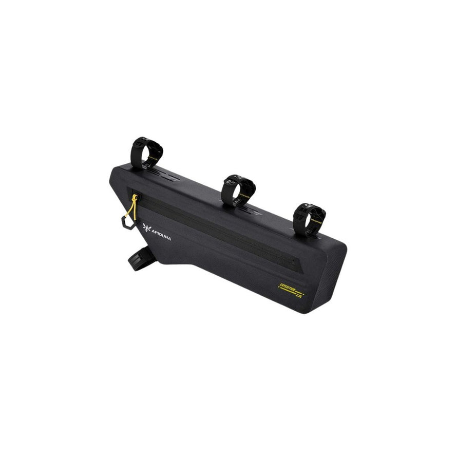 Sacoche de cadre Apidura Expedition Frame Pack noire compacte, étanche et résistante pour bikepacking et cyclotourisme