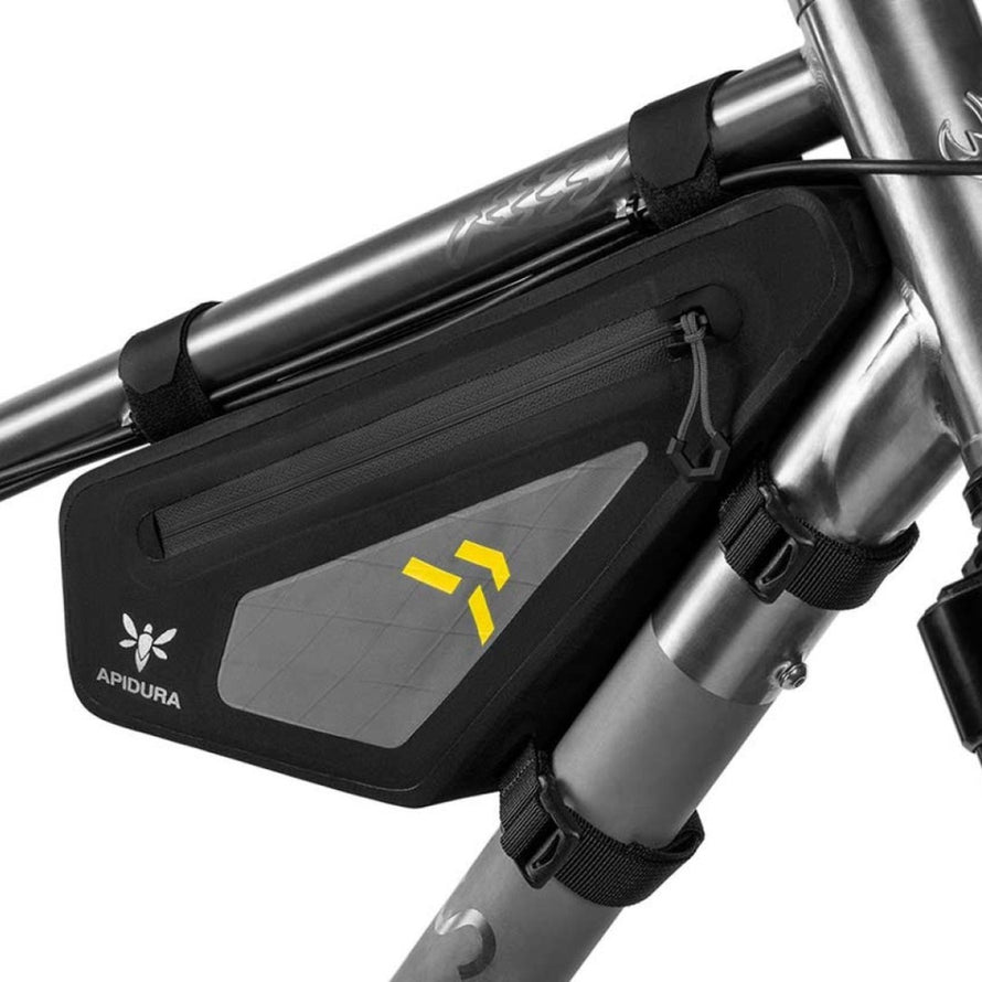 Sacoche de cadre Apidura Frame Pack Backcountry 2L, sac étanche et robuste pour bikepacking