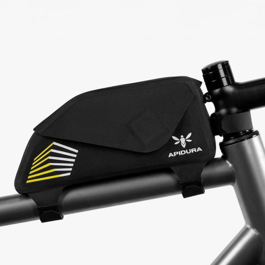 Sacoche de cadre superieur Apidura Racing 1L noire compacte et etanche pour cyclisme