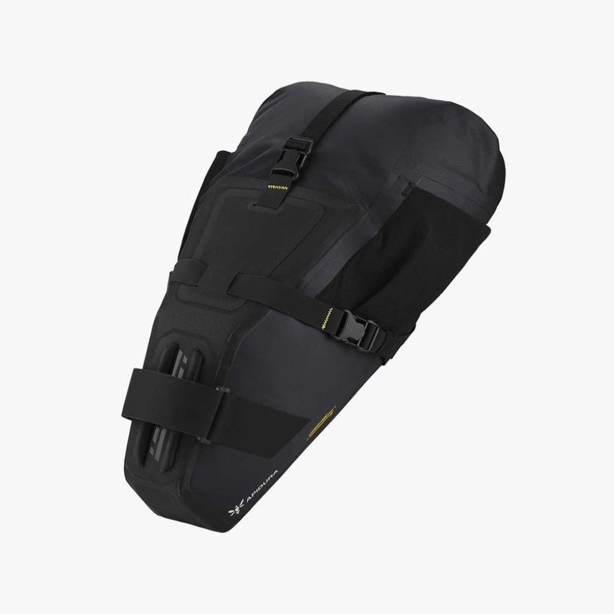 Sacoche de selle Expedition Apidura noire, compacte et étanche, parfaite pour le bikepacking et les voyages à vélo