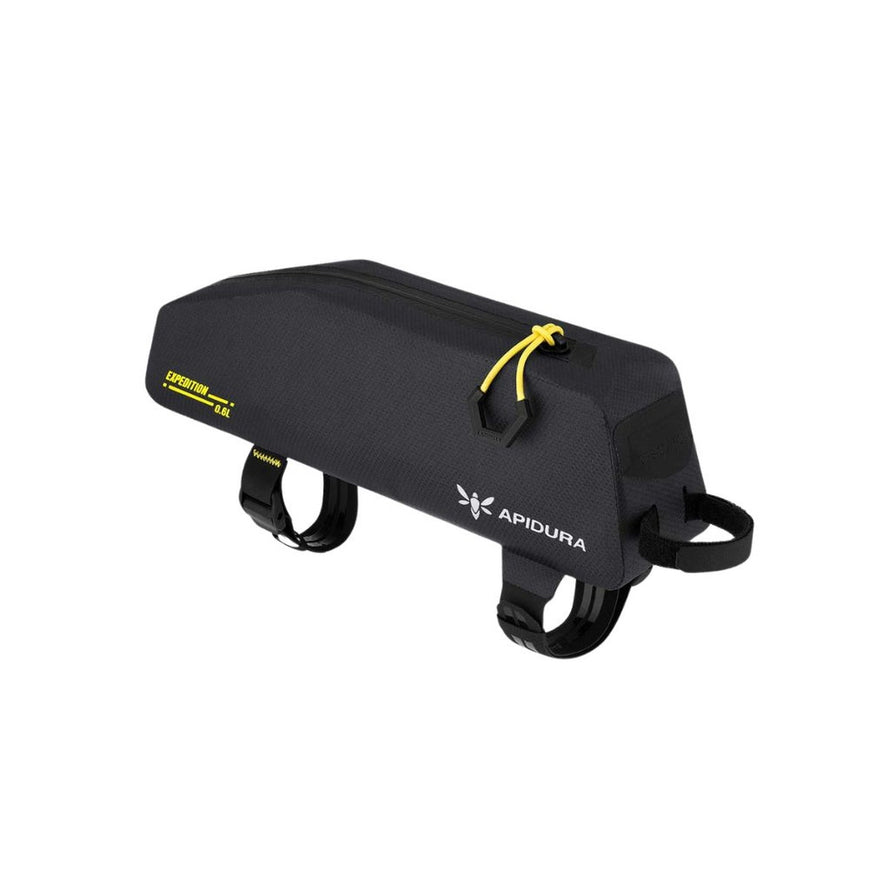 Sacoche top tube Apidura Expedition noire 1 litre, légère et étanche pour bikepacking et cyclotourisme