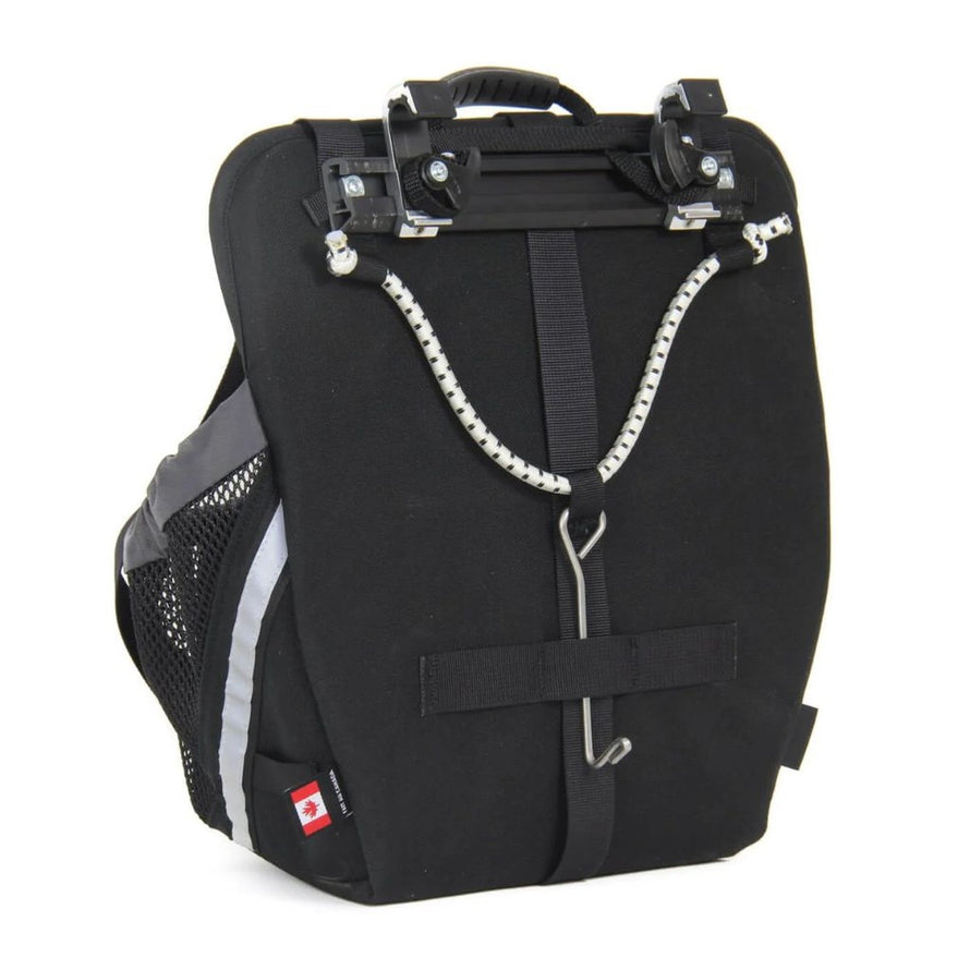 Sacoche Arkel Haul-it noire pour porte-bagages vélo, grande capacité, robuste et pratique pour cyclotourisme