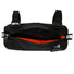Sacoche de guidon Arkel Le Petit bikepacking noire avec intérieur orange vif et fermeture zippée résistante