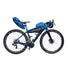 Velo complet equipe sacoche top tube Arkel Taco bleue pour bikepacking et acces rapide aux accessoires