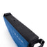 Sacoche top tube Arkel Taco bleue vue rapprochée sur fixation robuste pour vélo bikepacking