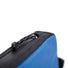 Zoom sur la fermeture eclair de la sacoche top tube Arkel Taco bleue pour velo bikepacking