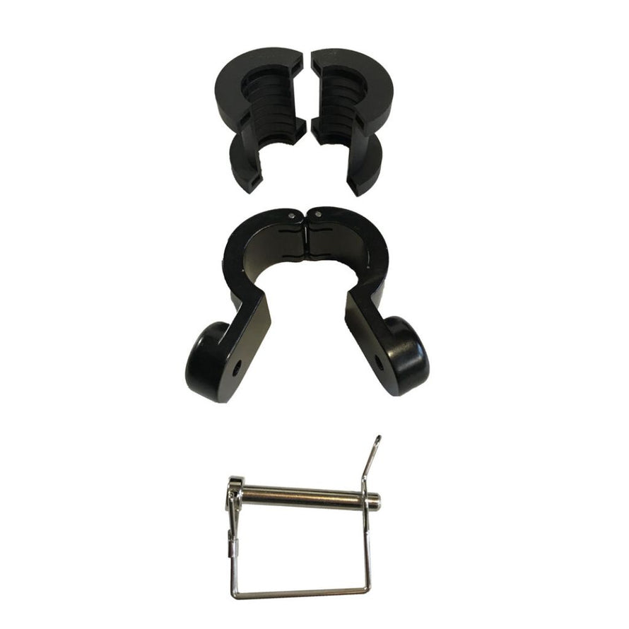 La remorque Thrill de Weehoo se fixe facilement à la tige de selle du vélo