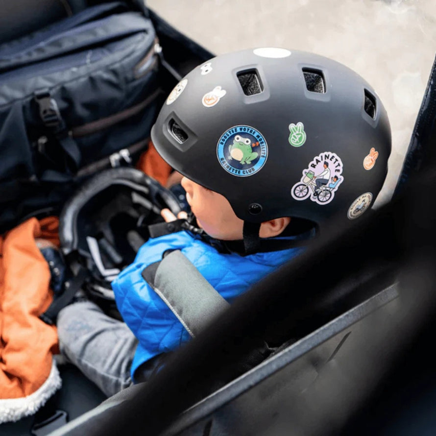 Autocollants réfléchissants pour casque et vélo Rainette avec motifs grenouille pour sécurité et style enfant