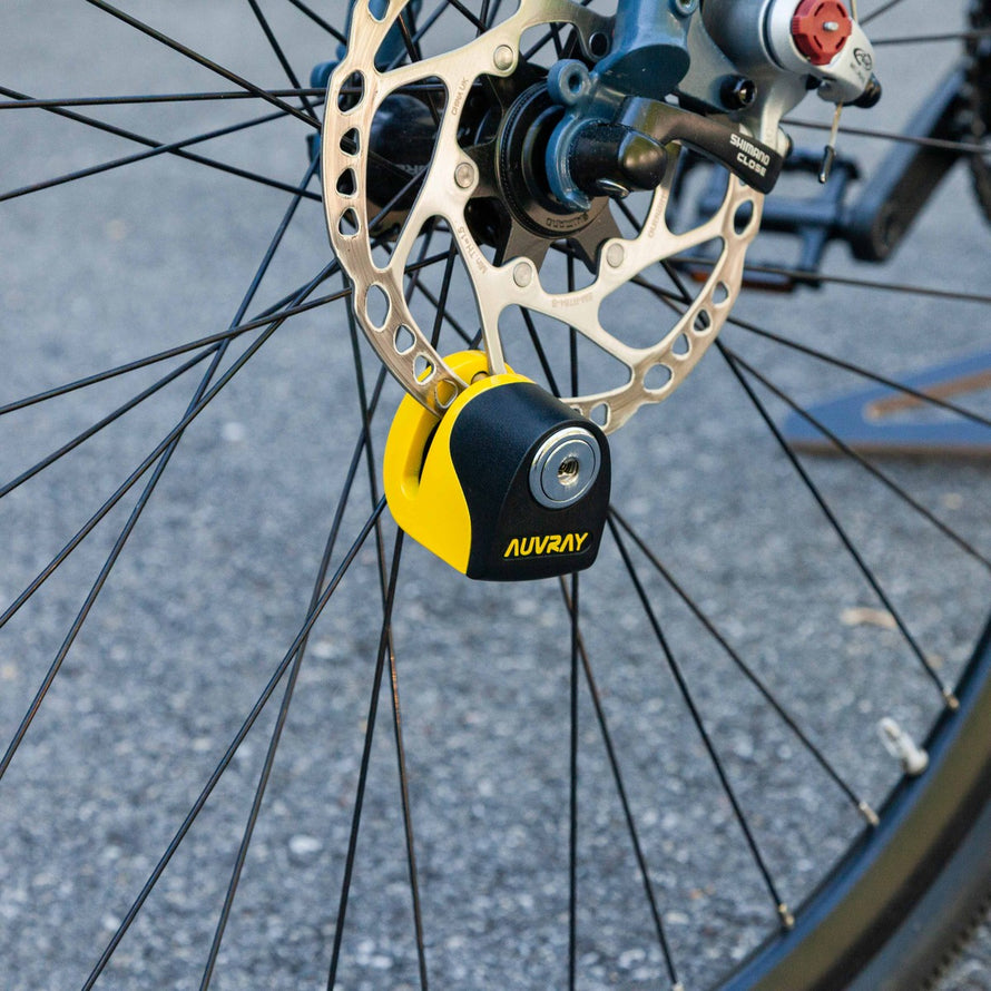 Auvray Antivol vélo alarme 120 dB B-Lock 06 Mini fixation disque de frein