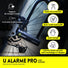 Antivol U Auvray Alarm Pro avec cylindre anti-crochetage et acier trempe, securite certifiee SRA et ART