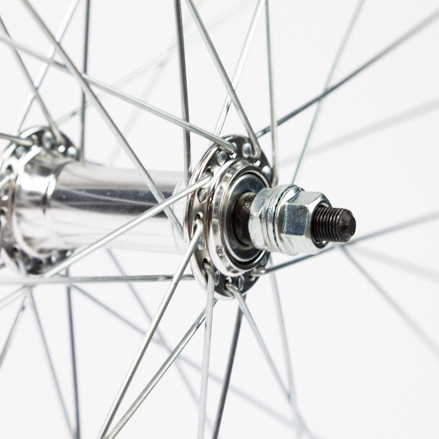 Axe à écrous de la roue avant 28 pouces avec axe à écrous