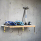 Wandrek voor 4 fietsen met plank