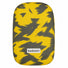 Housse de pluie imperméable et réfléchissante pour sac à dos Badawin modèle jaune avec motif vélo