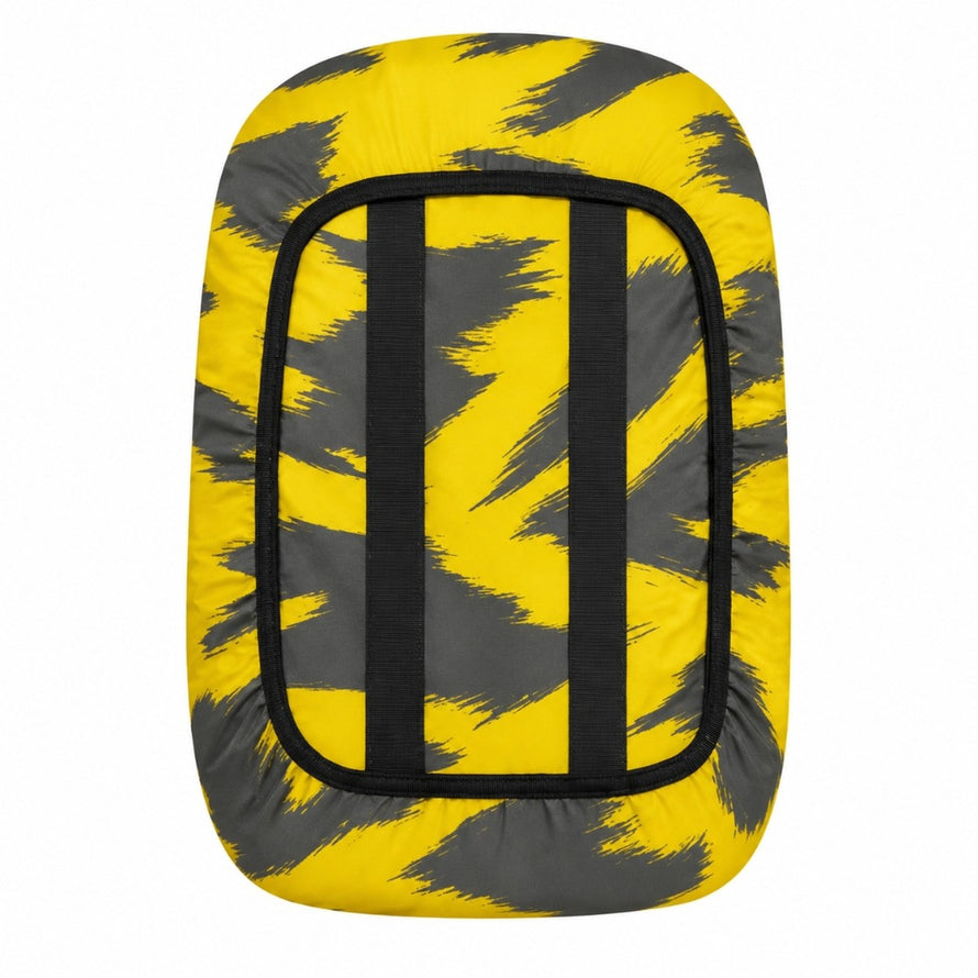 Housse de pluie sac à dos imperméable et réfléchissante Badawin modèle jaune pour vélo