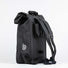 Sac à dos vélo réfléchissant convertible en sacoche Badawin Nyx 3-en-1 noir robuste et pratique