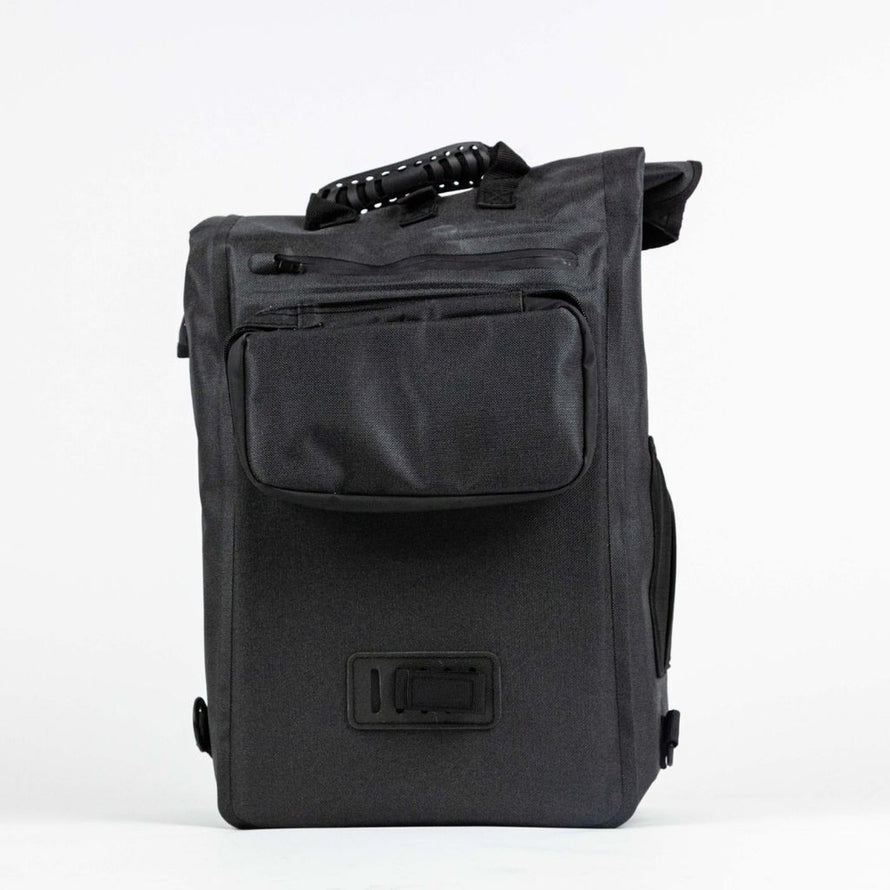 Sac a dos convertible en sacoche velo Badawin Nyx 3-en-1 noir avec design moderne et materiaux resistants