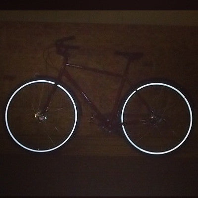 Jante roue vélo reflecto adhésif