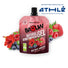 Gel energetique bio Baouw Fruits Rouges Hibiscus 85g en gourde pour endurance et energie naturelle cyclisme