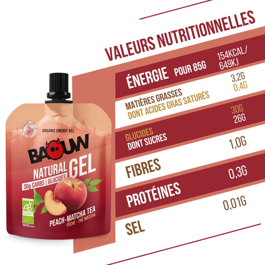 Pack nutrition bio Baouw Starter avec barres, purées et gels pour une énergie naturelle en cyclisme