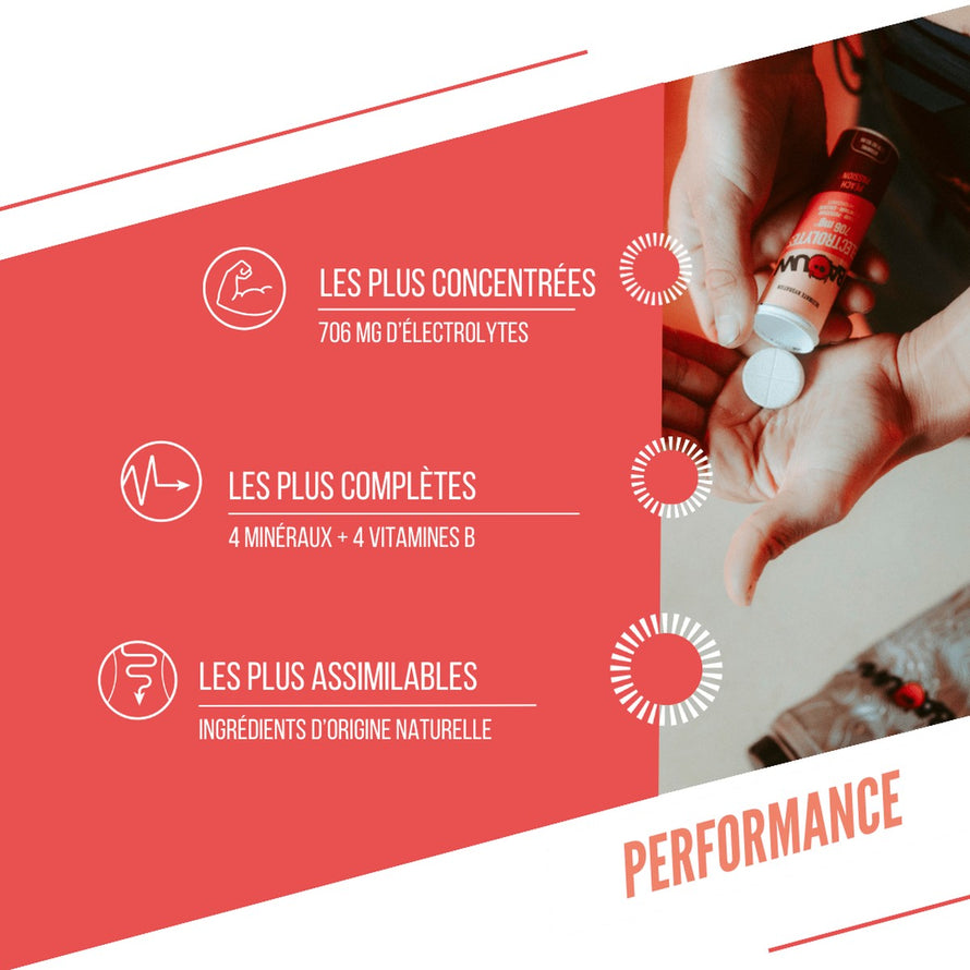 Tube Baouw 10 pastilles electrolytes Peche Passion pour hydratation intense et energie durable pendant l effort sportif