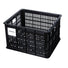Caisse Basil Crate noire pour porte-bagages vélo, robuste et légère pour un transport urbain efficace