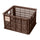 Caisse vélo Basil Crate marron pour porte-bagages, solide et aérée pour un transport urbain sécurisé