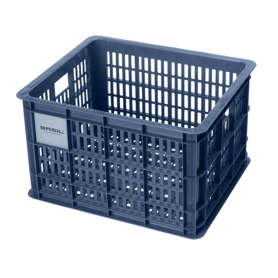 Caisse vélo Basil Crate pour porte-bagages, en plastique robuste et légère, idéale pour vos déplacements quotidiens