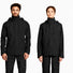 Ensemble pluie vélo Basil Hoga unisexe noir avec veste et pantalon imperméables pour cyclistes urbains