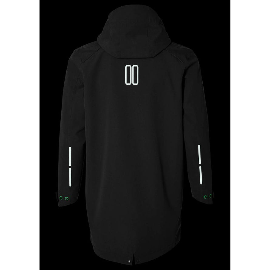 Parka étanche élégante avec détails réfléchissants pour cyclistes urbains