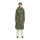 Veste trench-coat imperméable Basil Mosse en vert olive, idéale pour cyclistes urbains alliant style et protection