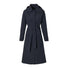 Veste trench-coat imperméable Basil Mosse noire, élégante et pratique pour cyclistes urbains