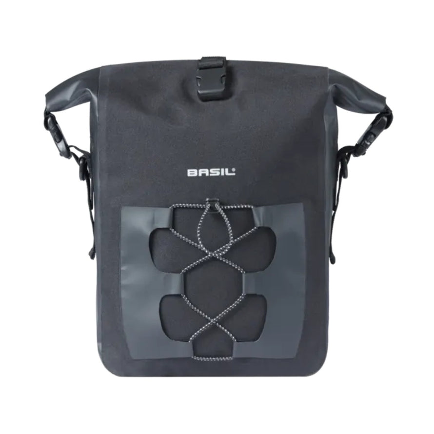 Sacoche Basil Navigator 14L avec fixation MIK pour porte-bagages, étanche et robuste pour vélo urbain