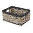 Panier avant en rotin tressé main pour vélo Basil Dijon, alliant élégance naturelle et fonctionnalité pratique