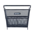 Panier arriere Basil Cento en acier noir avec fixation MIK et Multi System, ideal pour transporter vos affaires a velo