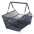 Panier arriere Basil Cento en acier noir avec fixation MIK et Multi System pour velo robuste et pratique